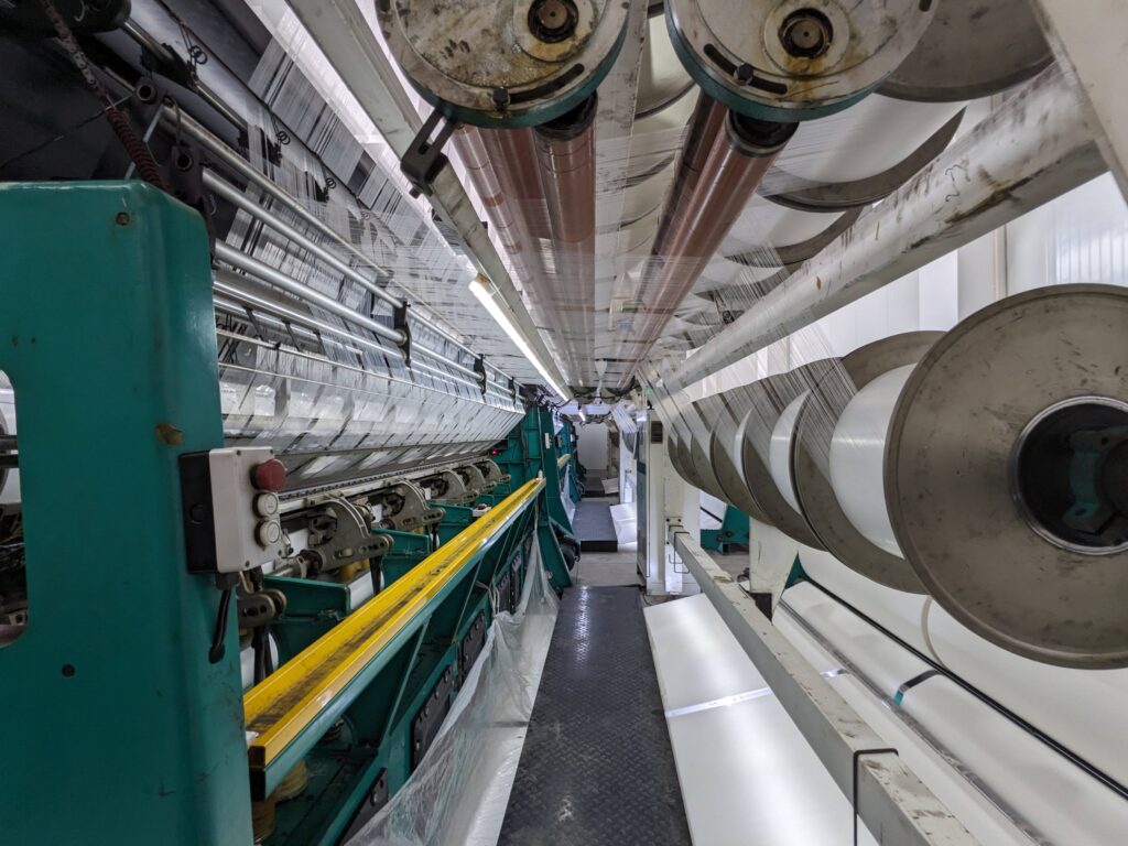 Warp Knitting Machine Process